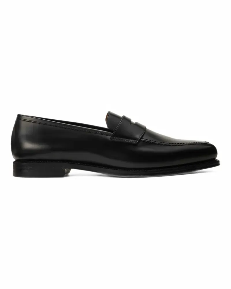 Ralph Lauren Maestra calfskin penny loafer - Schwarz Schwarz