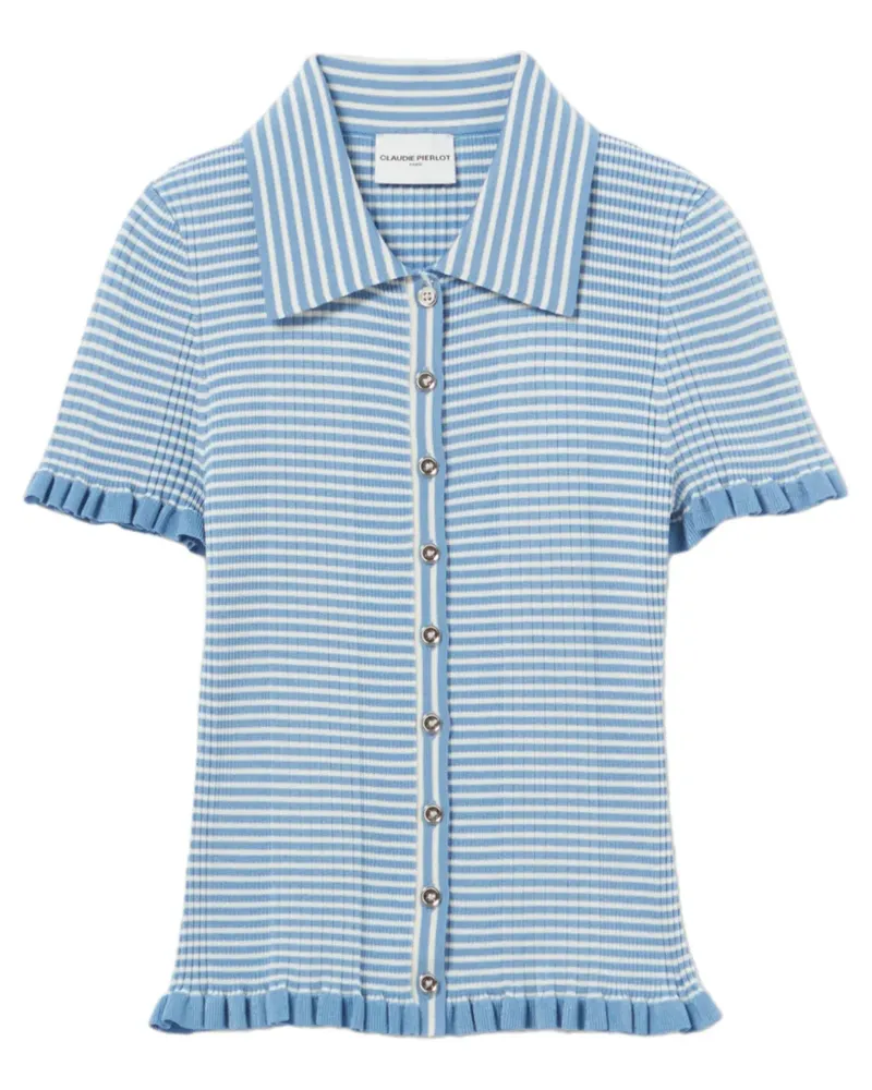 Claudie Pierlot Gestreiftes Hemd - Blau Blau
