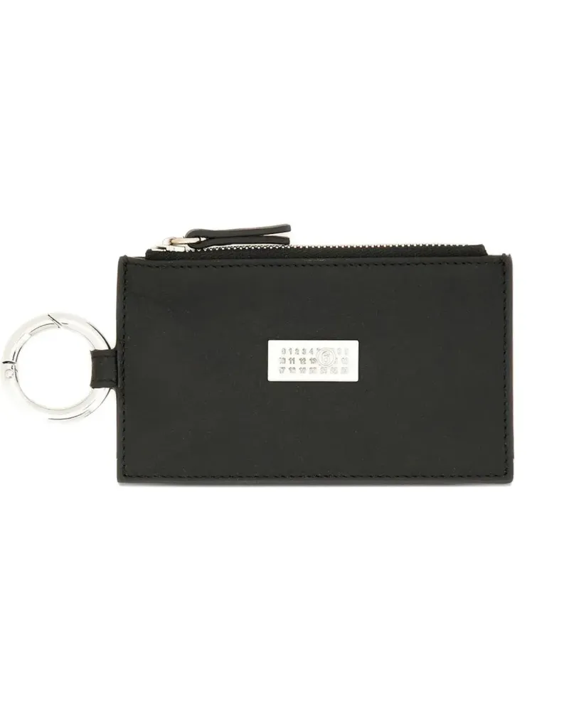 Maison Margiela zip ring wallet - Schwarz Schwarz