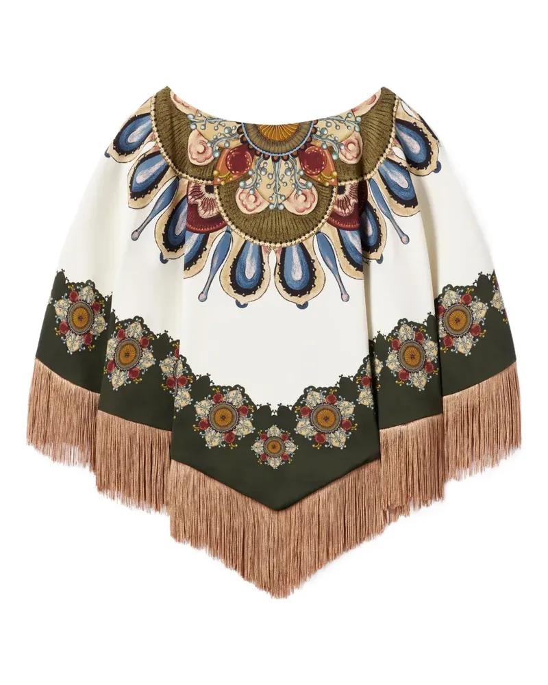 La DoubleJ Tunika mit Blumen-Print - Weiß Weiß