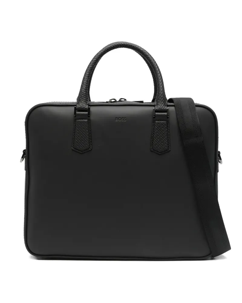 HUGO BOSS Aktentasche mit gewebtem Henkel - Schwarz Schwarz