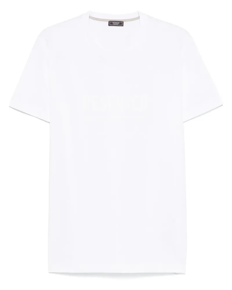 Peserico T-Shirt aus Baumwolljersey - Weiß Weiß