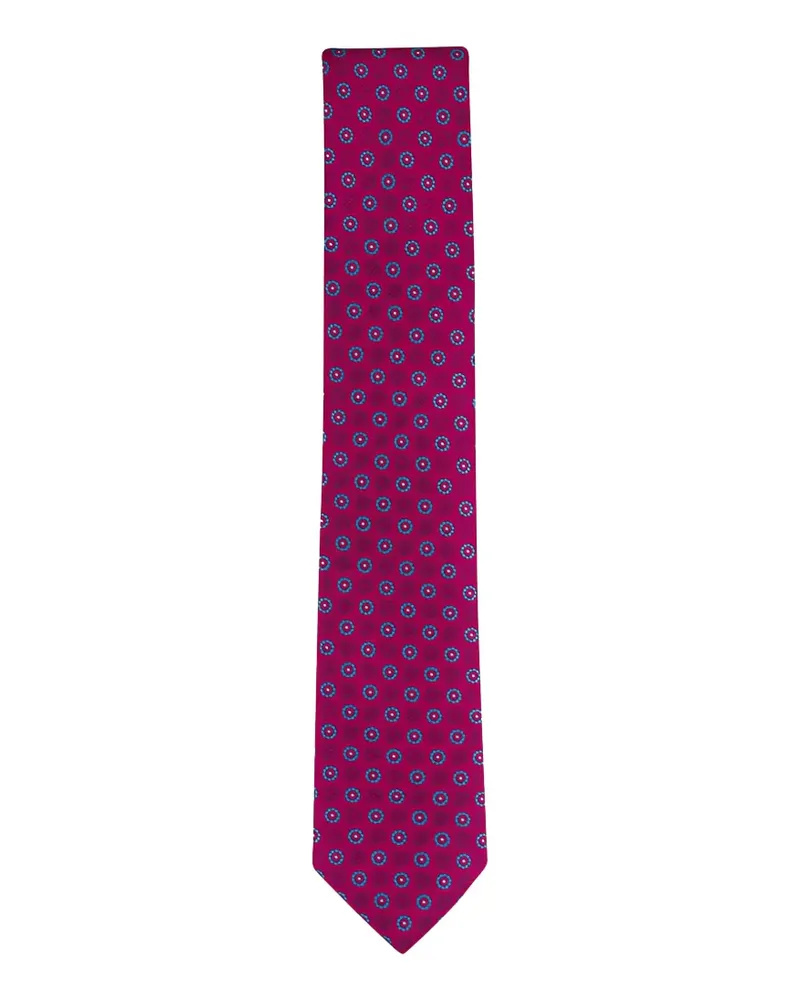 Canali floral-pattern tie - Rot Rot