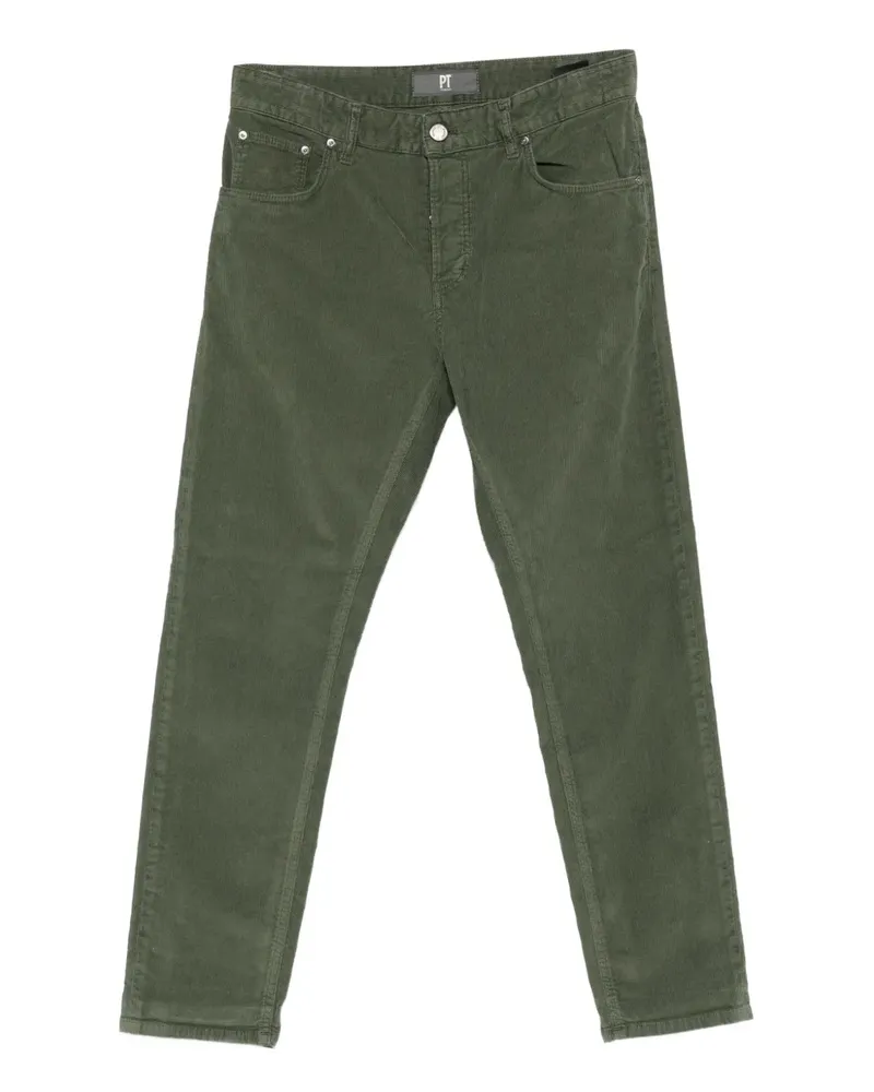PT TORINO Cordhose im Five-Pocket-Design - Grün Grün