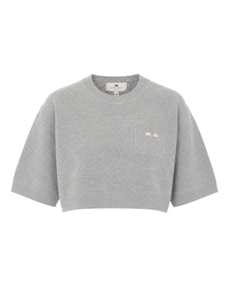 Elisabetta Franchi wool and cashmere top - Grau Grau