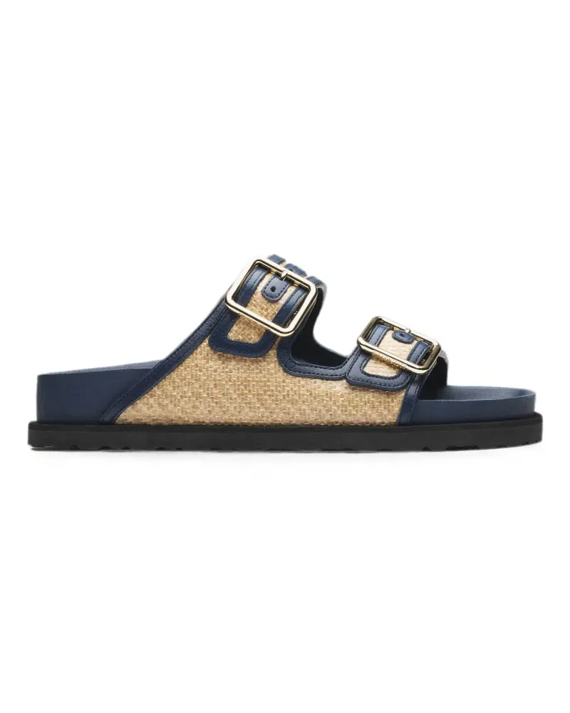 Birkenstock 1774 Arizona Raffiabast-Sandalen - Blau Blau