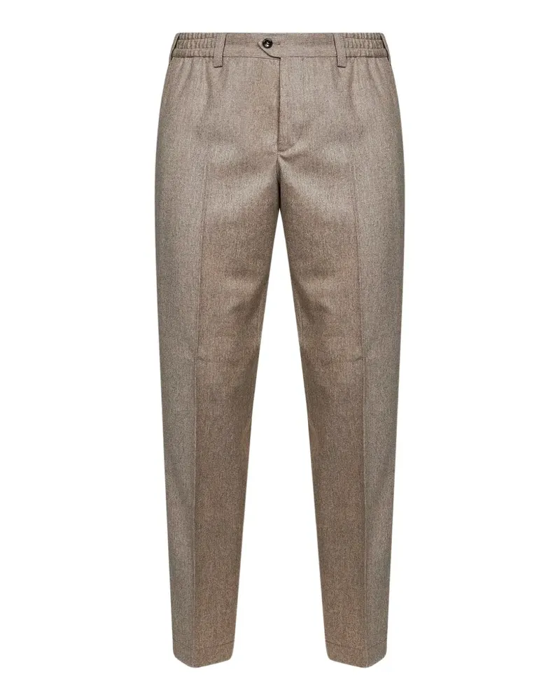PT TORINO elasticated-waistband tailored trousers - Nude Nude