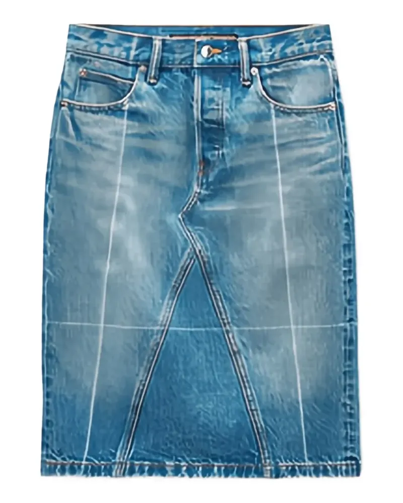 Alexander Wang Midirock aus Denim - Blau Blau