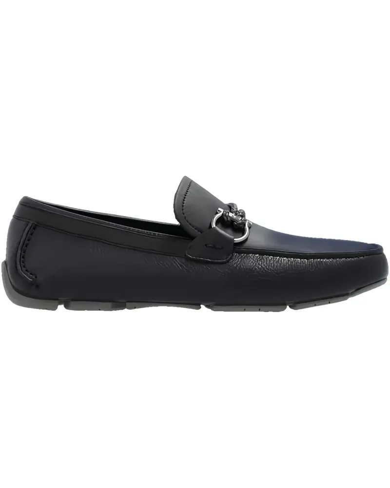 Ferragamo Driver Loafer mit Gancini-Detail - Schwarz Schwarz