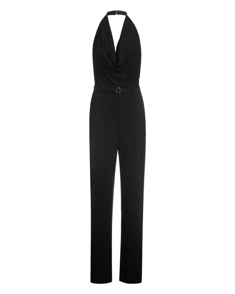 HUGO BOSS Drapierter Jumpsuit - Schwarz Schwarz