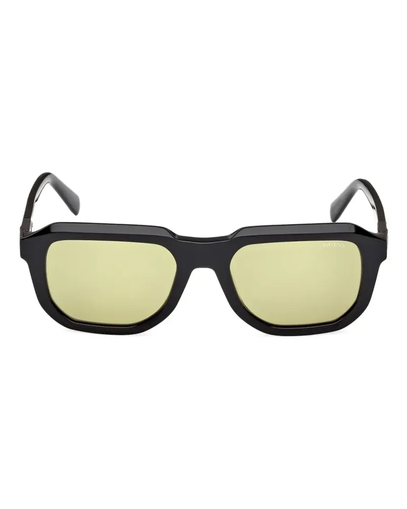 Guess geometric-frame sunglasses - Schwarz Schwarz