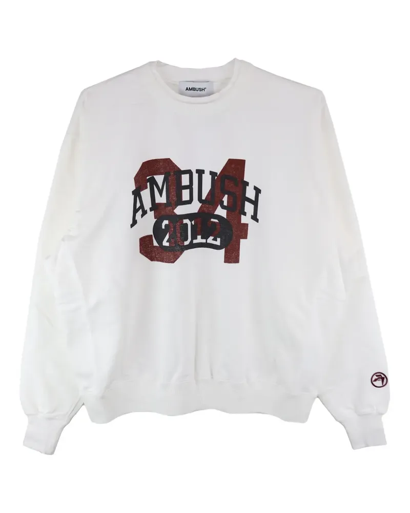 AMBUSH Sweatshirt mit Logo-Print - Weiß Weiß