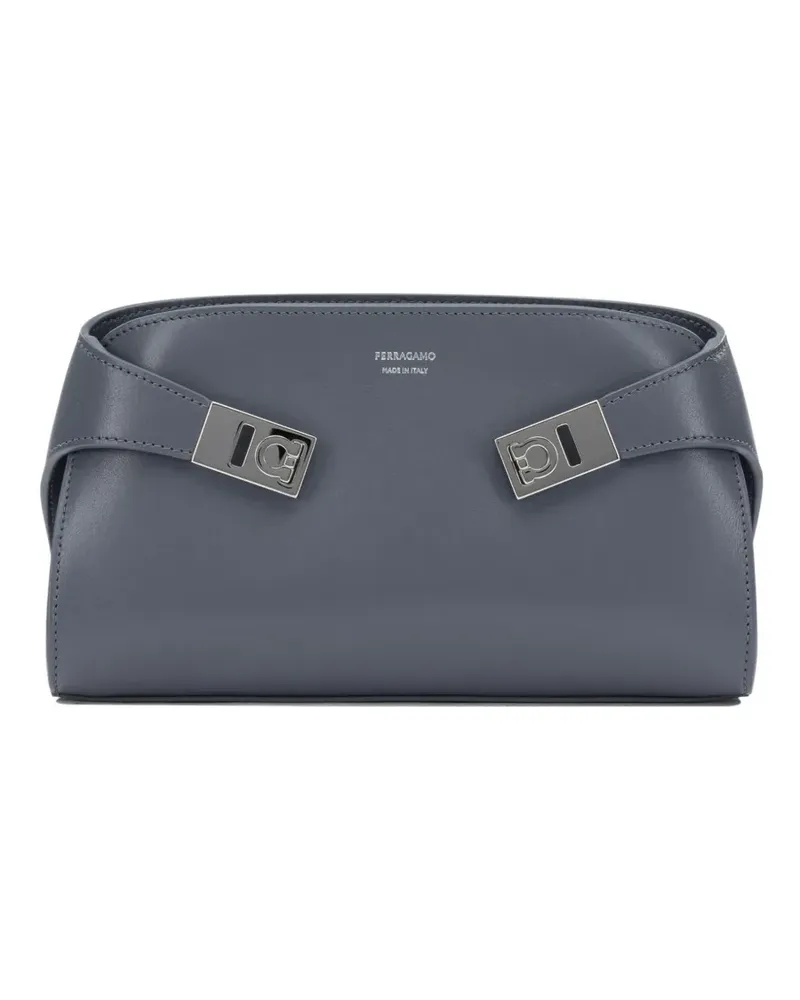Ferragamo small Hug leather shoulder bag - Blau Blau