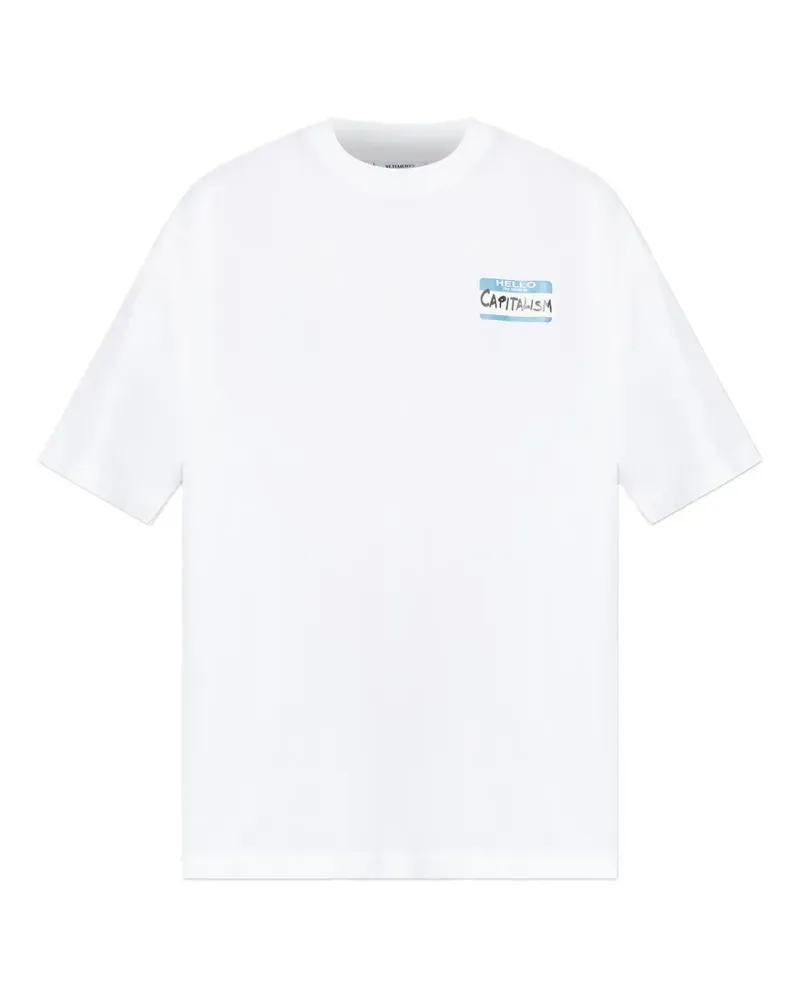 VETEMENTS My Name Is T-shirt - Weiß Weiß