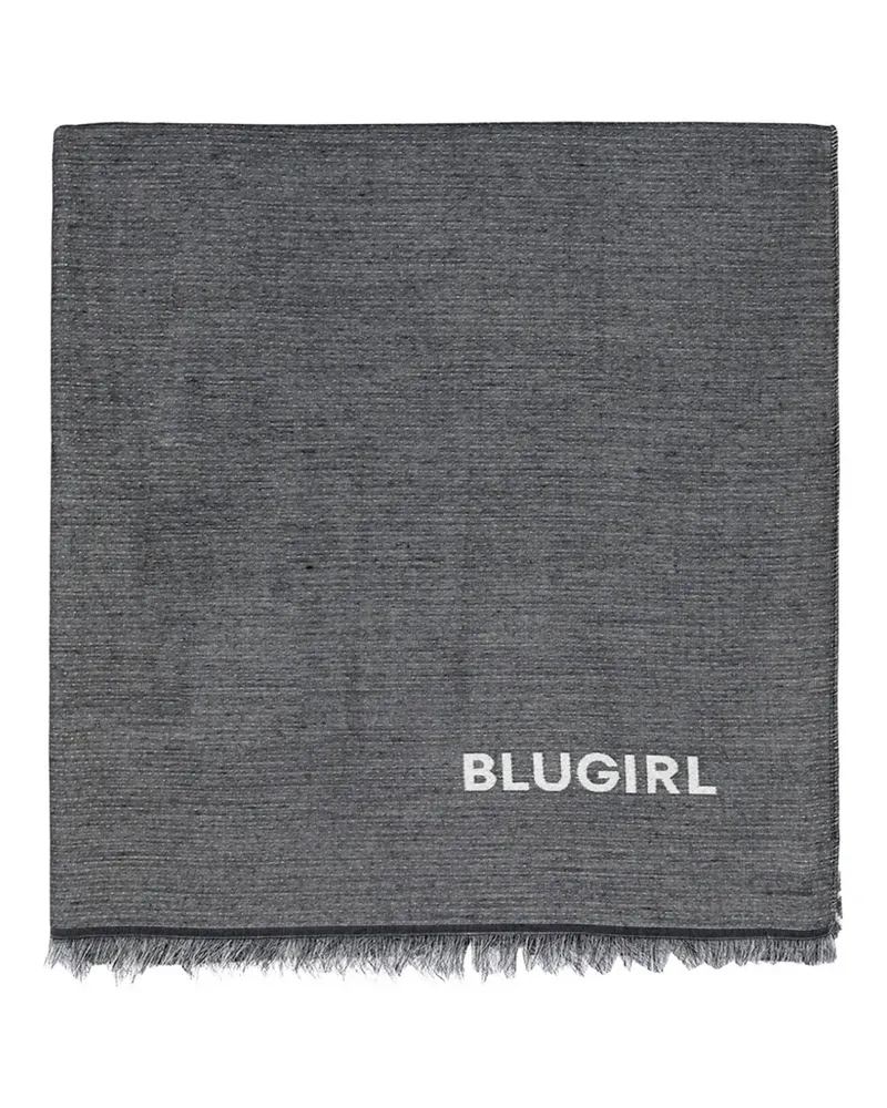 Blumarine floral print scarf - Grau Grau