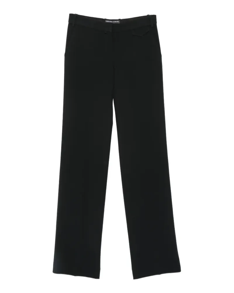 Ermanno Scervino Weite Hose mit Bügelfalten - Schwarz Schwarz