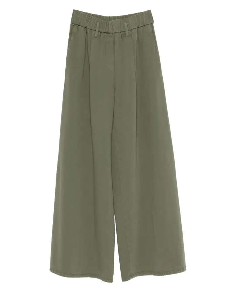 forte_forte Hose mit elastischem Bund - Grün Grün