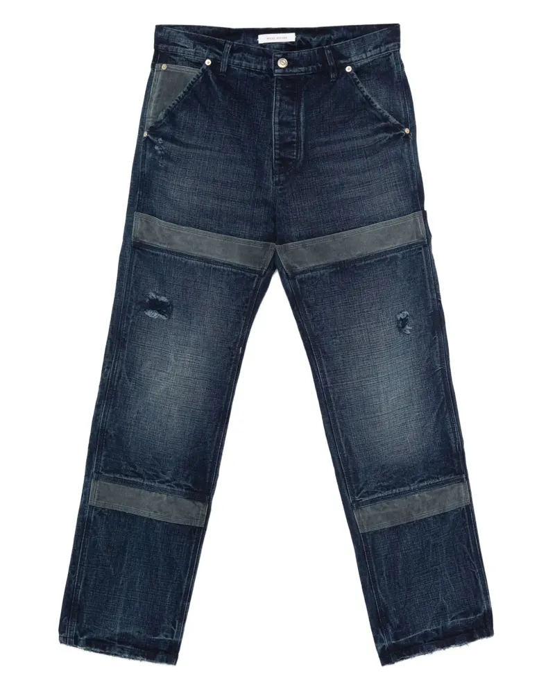 Wales Bonner Jeans im Distressed-Look - Blau Blau