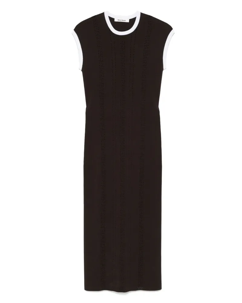 Wales Bonner Rhyme Knit Midikleid - Braun Braun