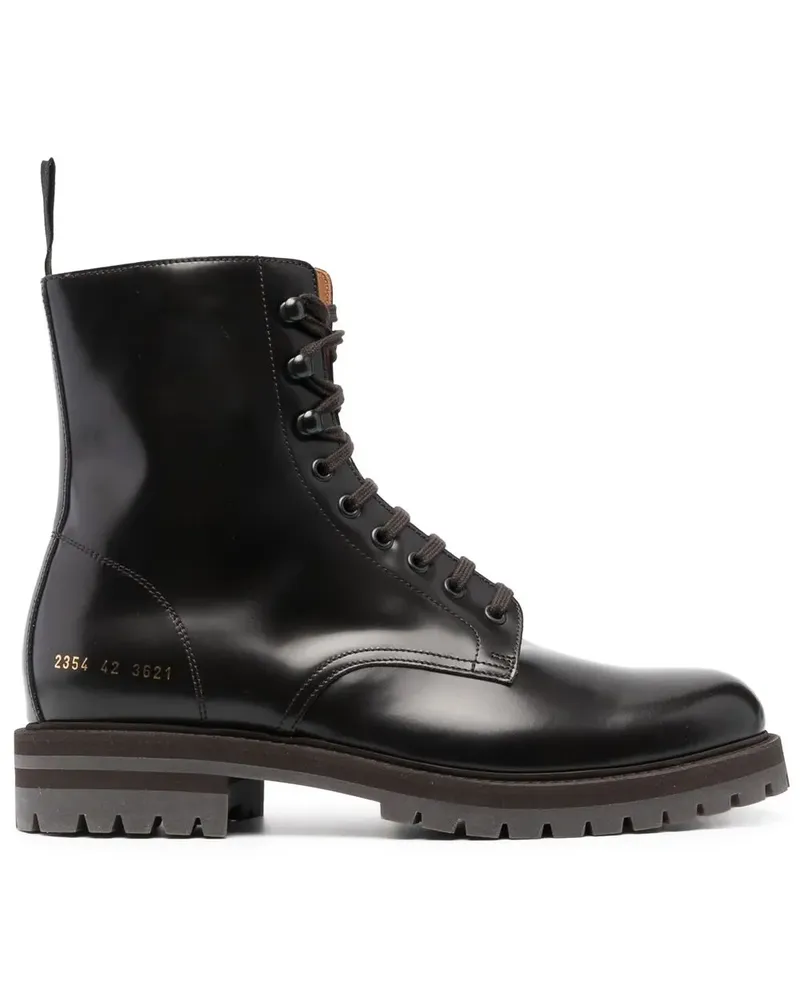 Common Projects Schnürstiefel im Military-Look - Braun Braun