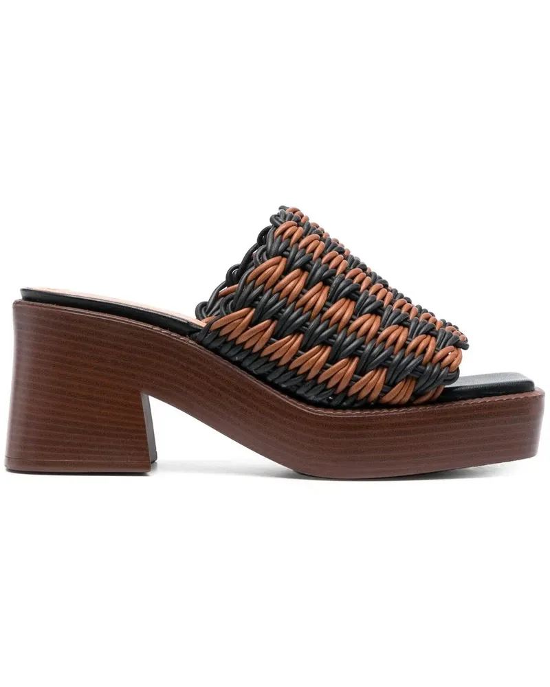 TOD'S Mules mit Blockabsatz - Braun Braun