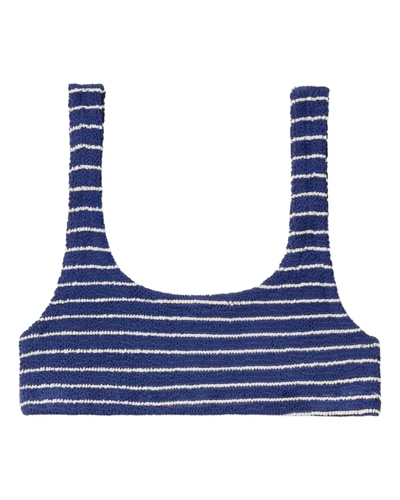 MC2 Saint Barth Naima Elise striped bikini top - Blau Blau