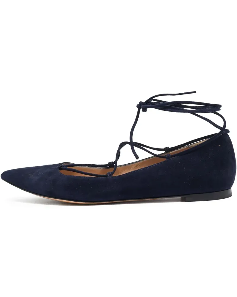 Gianvito Rossi Ballerinas aus Wildleder - Schwarz Schwarz