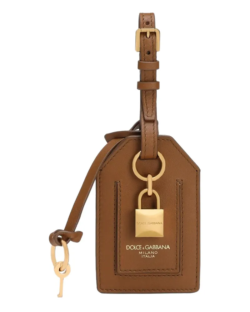 Dolce & Gabbana Schlüsselanhänger mit Anhänger - Braun Braun