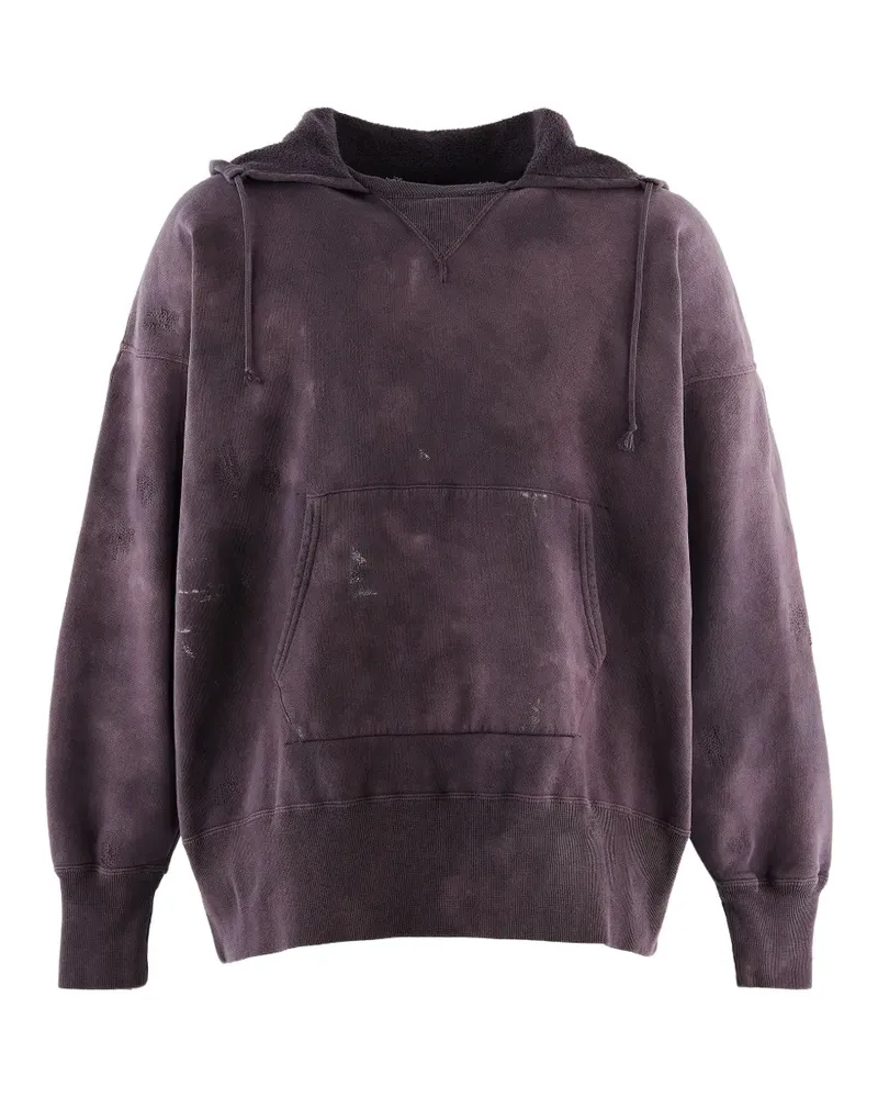 SAINT MXXXXXX x Berberjin Hoodie im Distressed-Look - Violett Violett