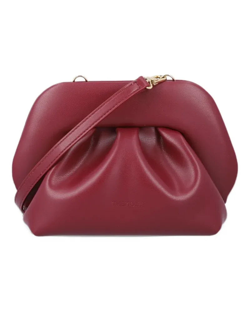 THEMOIRÈ small Bios ruched clutch bag - Rot Rot