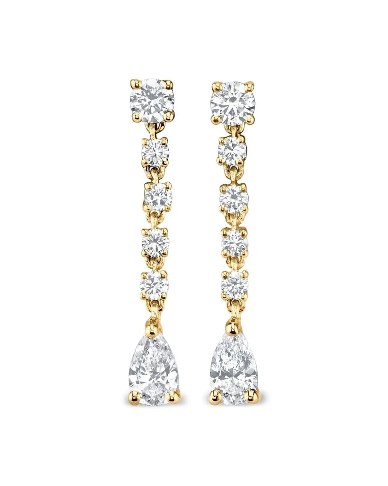 ANITA KO Kleine 18kt Rope Gelbgoldohrringe mit Diamanten Gold