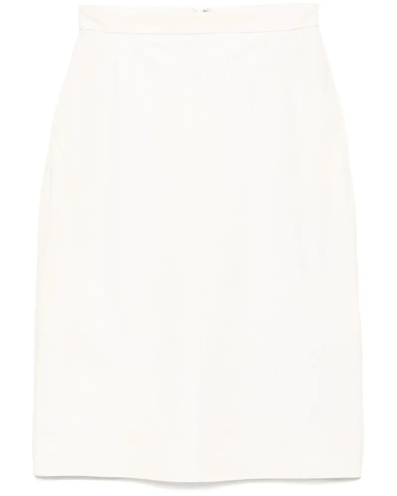 Cynthia Rowley Klassischer Lederrock - Nude Nude