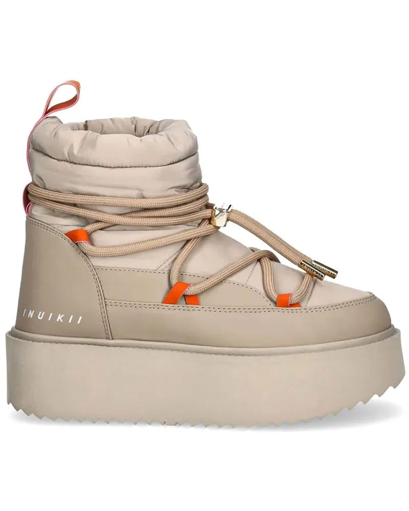 INUIKII Stiefeletten mit hohem Plateau - Nude Nude