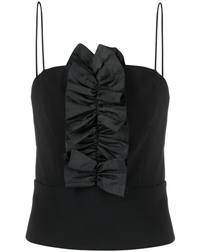 Pinko Top mit Rüschen - Schwarz Schwarz