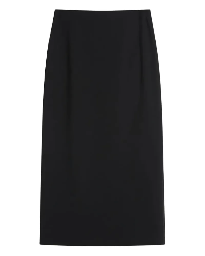 Theory back zip-fastening midi pencil skirt - Schwarz Schwarz