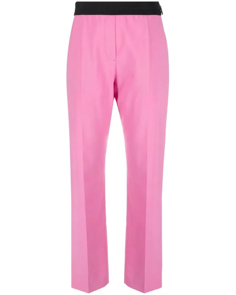 MSGM Tapered-Hose mit Logo-Bund - Rosa Rosa