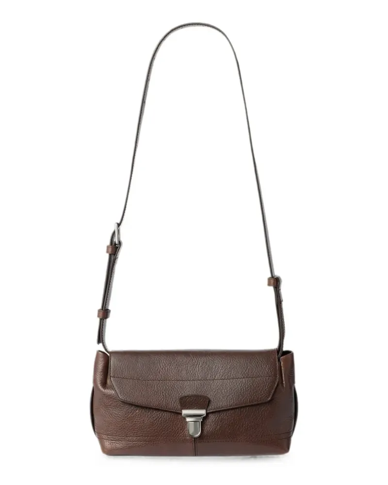 Christophe Lemaire Kleine Gear Tasche aus Leder - Braun Braun