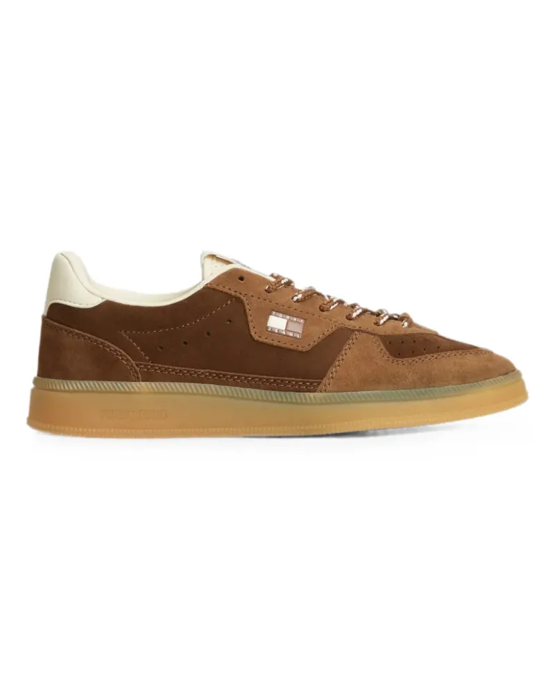 Tommy Hilfiger Greenwich logo-patch panelled sneakers - Braun Braun