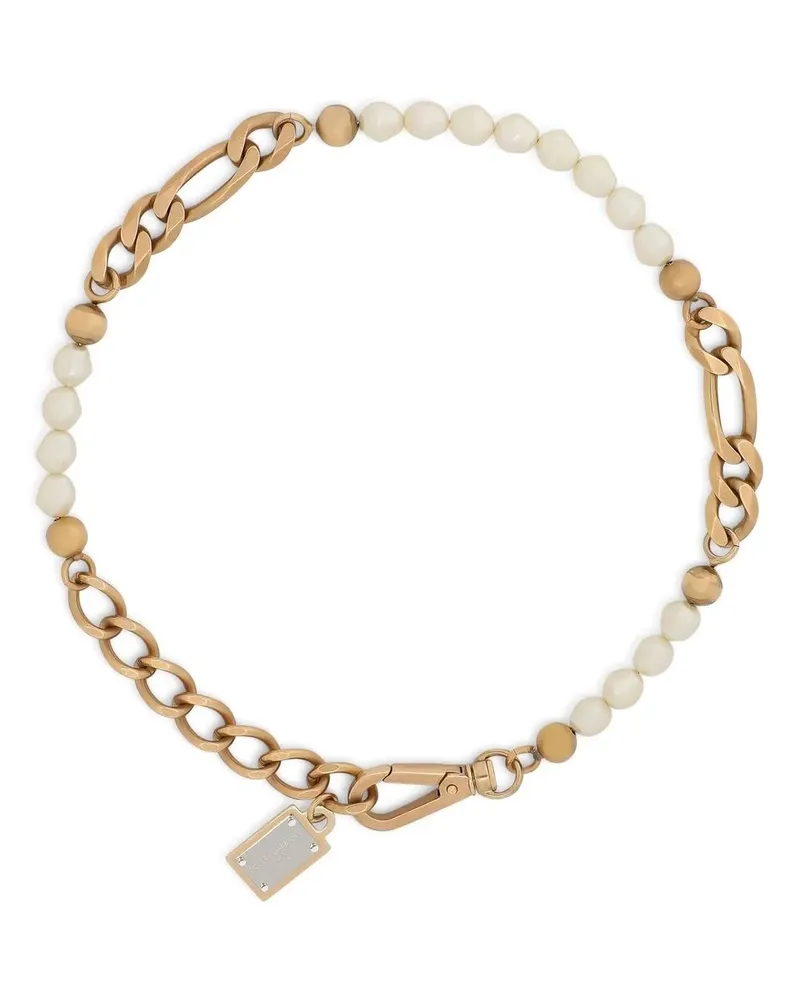 Dolce & Gabbana Halskette mit Perlenverzierung - Gold Gold