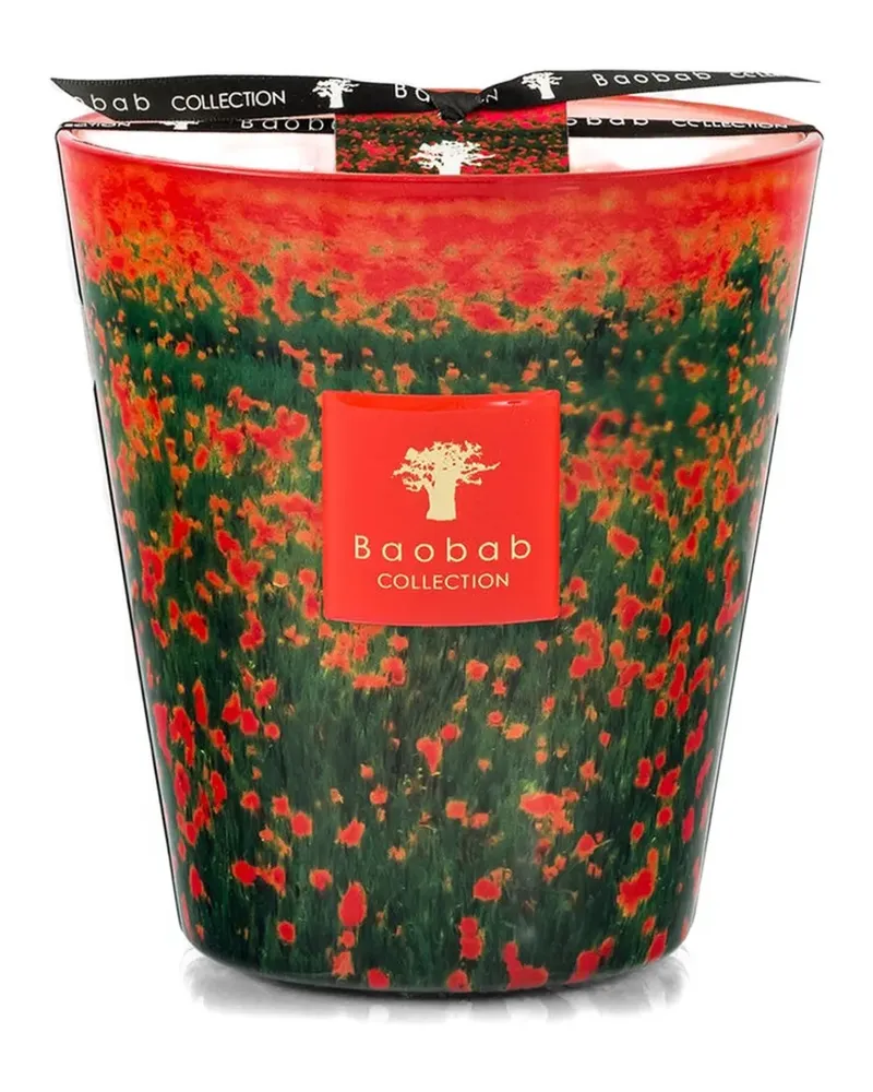 Baobab Collection Arty Flowers Poppies candle - Rot Rot