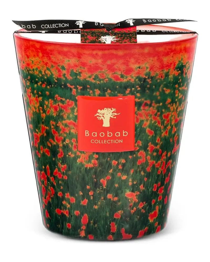 Baobab Collection Arty Flowers Poppies candle - Rot Rot