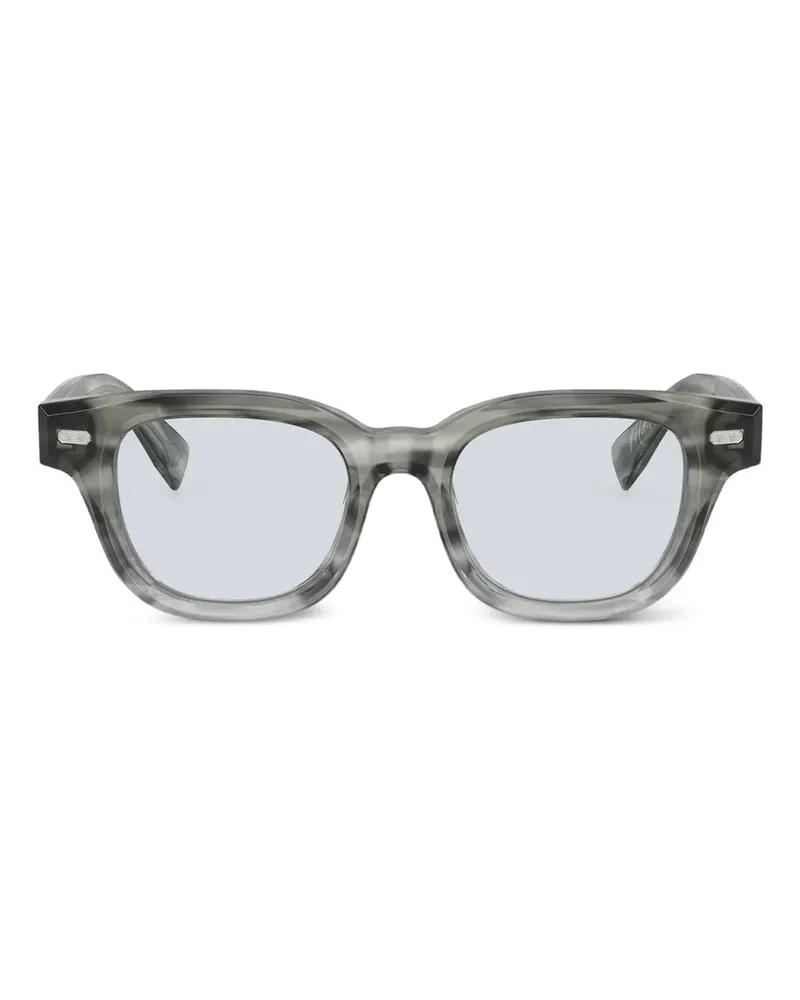 Brunello Cucinelli Miles Brille mit eckigem Gestell - Grau Grau