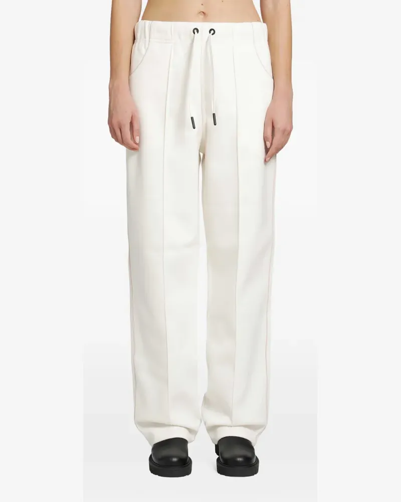 Moncler logo-patch track pants - Weiß Weiß
