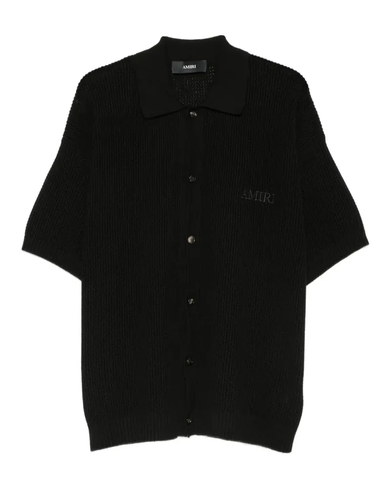 Amiri crochet short-sleeve shirt - Schwarz Schwarz