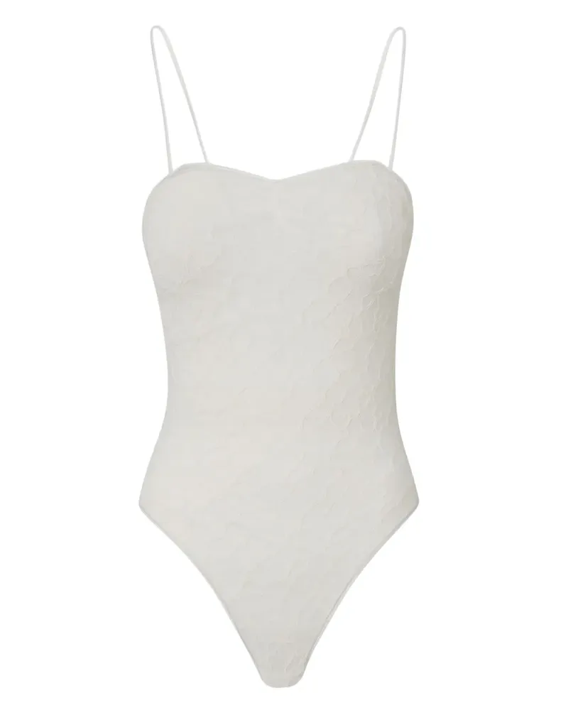 Pinko Body mit Spitze - Weiß Weiß
