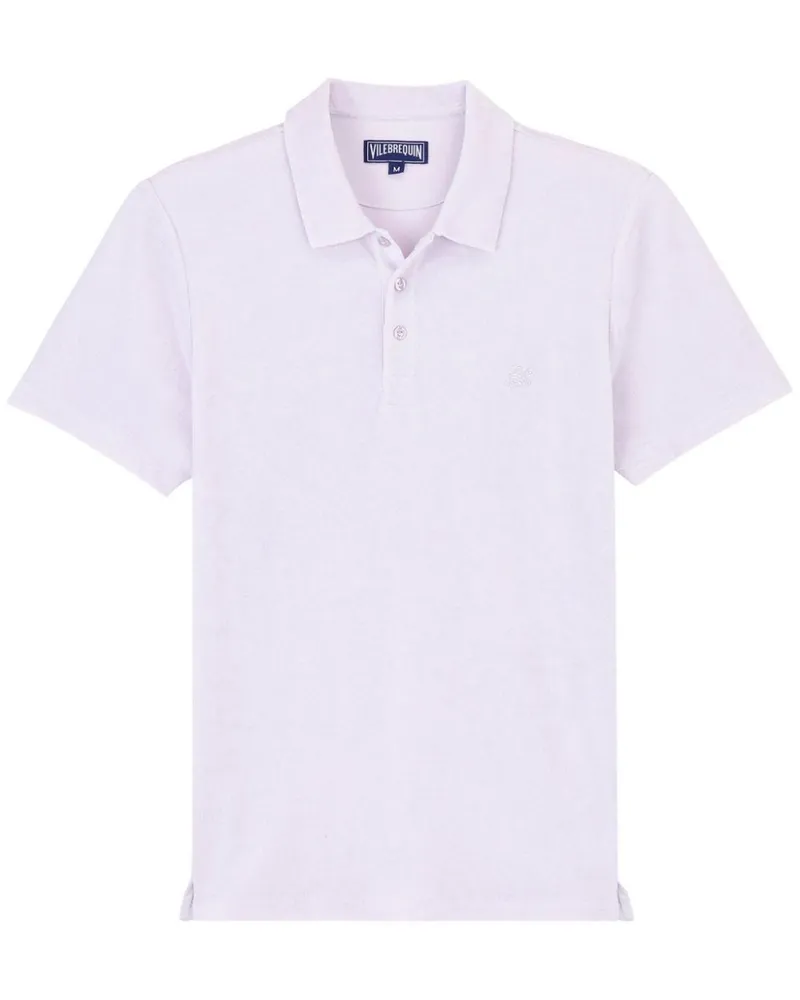 Vilebrequin Besticktes Poloshirt aus Bio-Baumwolle - Rosa Rosa