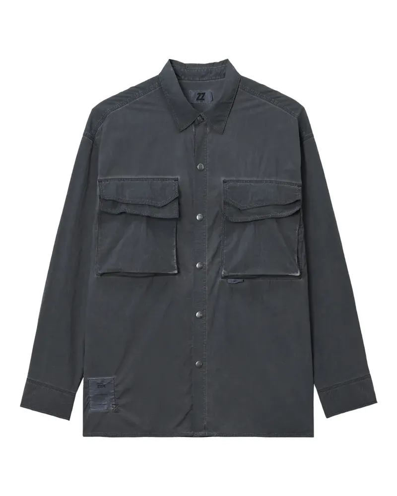 Izzue Hemd mit Brusttaschen - Grau Grau