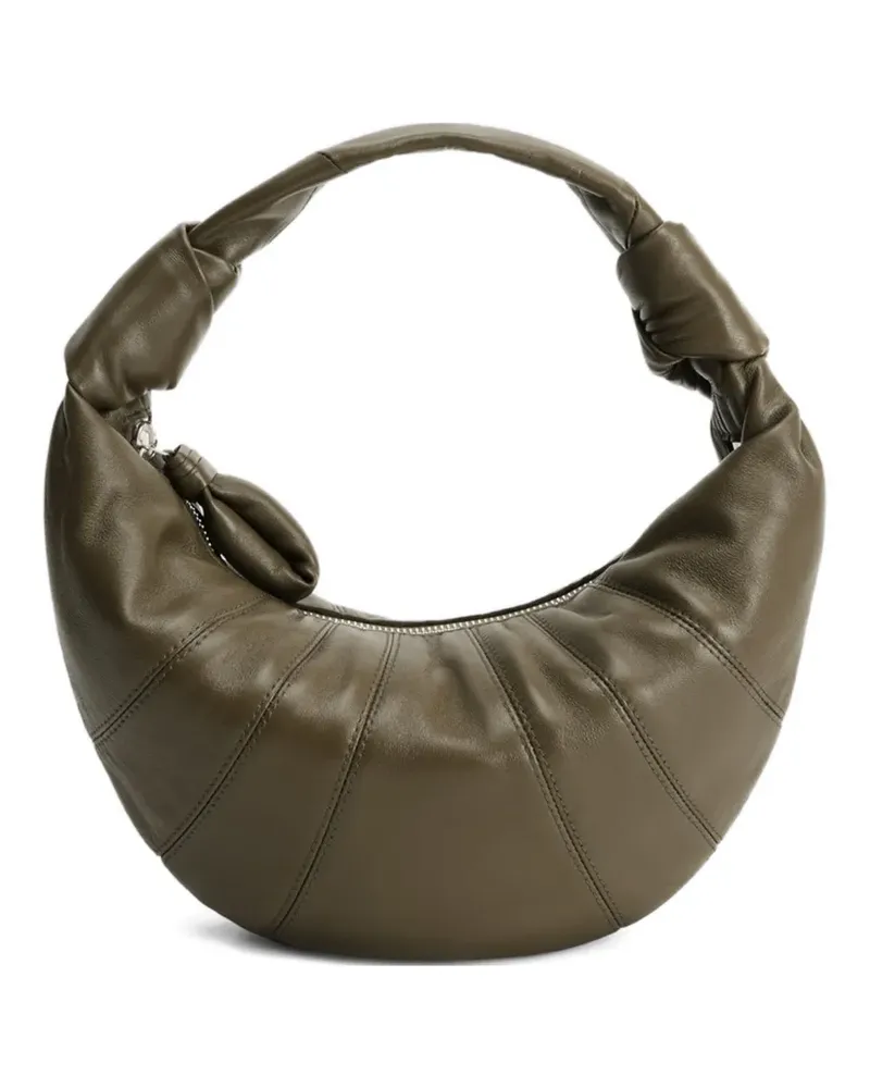 Christophe Lemaire Fortune Croissant Schultertasche mit Knotendetail - Grün Grün