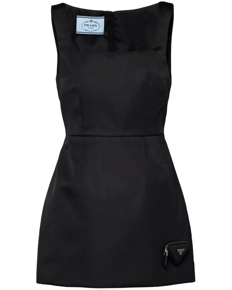 Prada Re-Nylon Kleid - Schwarz Schwarz