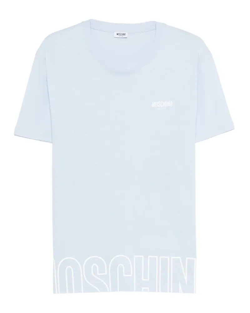 Moschino logo T-shirt - Blau Blau